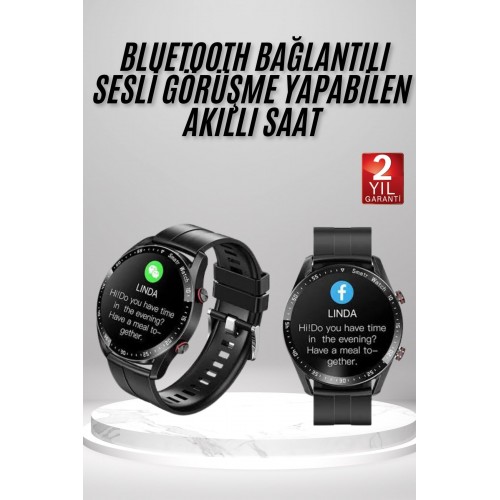 Yeni Model Akıllı Saat GPS Uyumlu Uyku ve Sağlık Takibi Sesli Görüşme