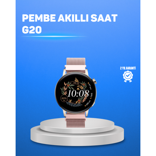 Kablosuz Şarjlı Tam Ekran Akıllı Saat – Türkçe Dil Desteği ve Uzun Pil Ömrü