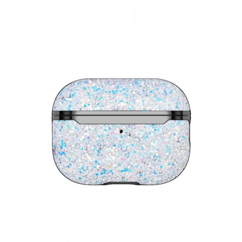 Airpods 2 (2.nesil) Bright Simli Airpods Kapak - Gümüş-(5796)