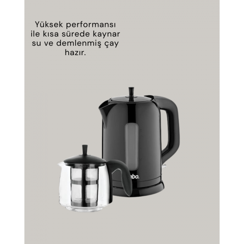 Cam Demlikli 20 Bardak Kapasiteli Elektrikli Çaycı