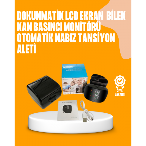 Dijital bilekten tansiyon ölçüm cihazı LCD