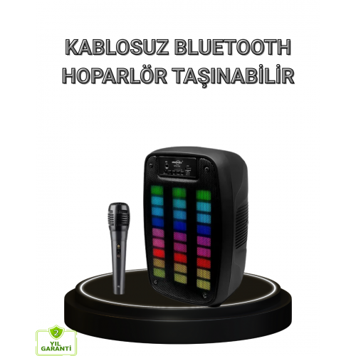 Bluetooth Hoparlör – Kablosuz Bağlantı 2 Saat Müzik Süresi