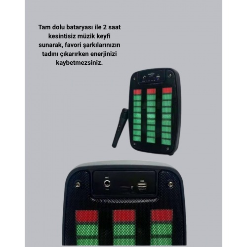 Bluetooth Hoparlör – Kablosuz Bağlantı 2 Saat Müzik Süresi