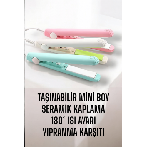 Seramik Kaplama Taşınabilir Mini Saç Düzleştirici Seyahat Dostu Tasarım