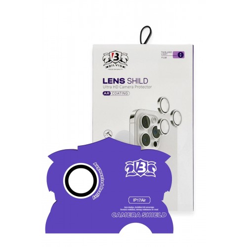 Apple iPhone 17 Air Bilvis Titan Kamera Lens - Gümüş-(5796)