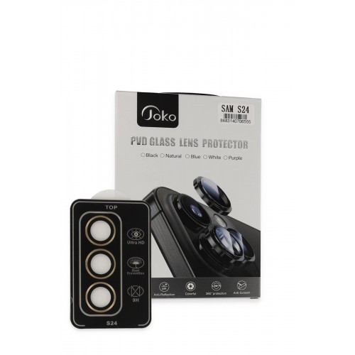 Samsung Galaxy S24 PVD Metal Kamera Lens - Gold-(5796)