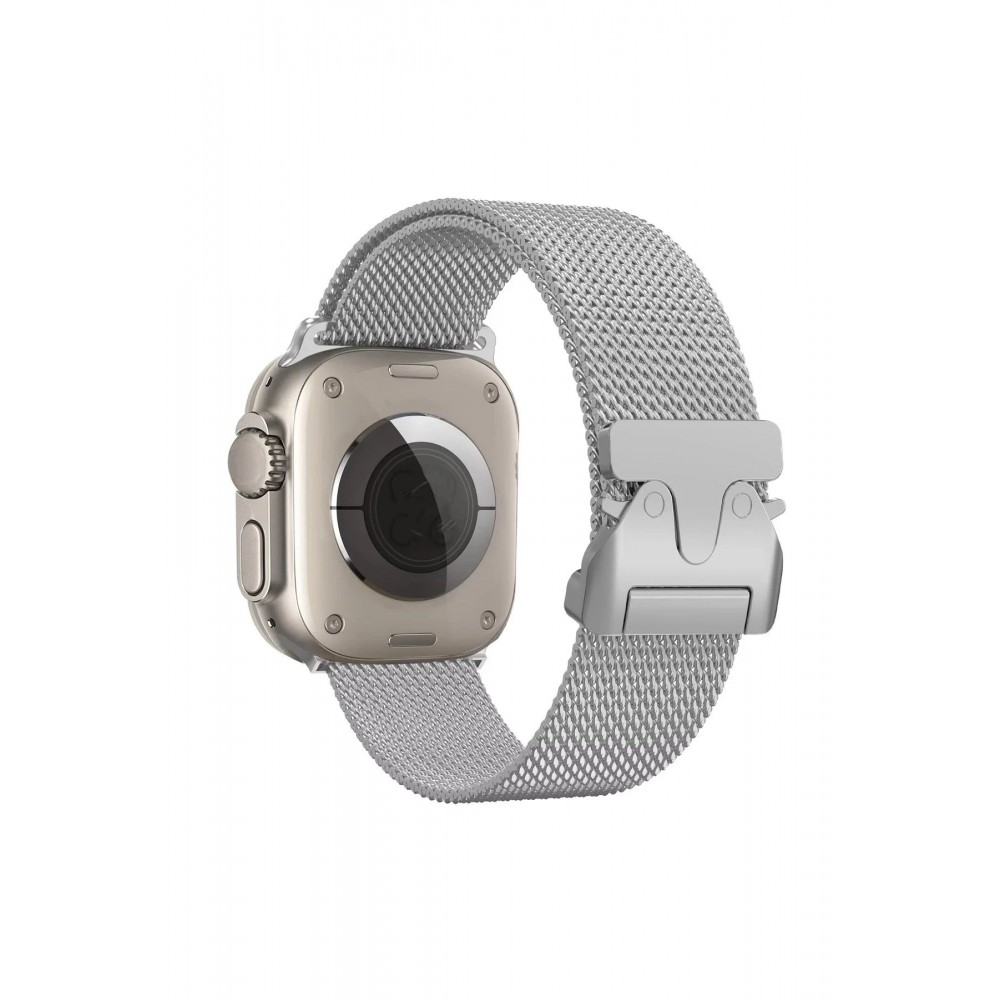 Apple Watch 42mm Milano Metal Kordon - Yıldız Işığı-(5796)