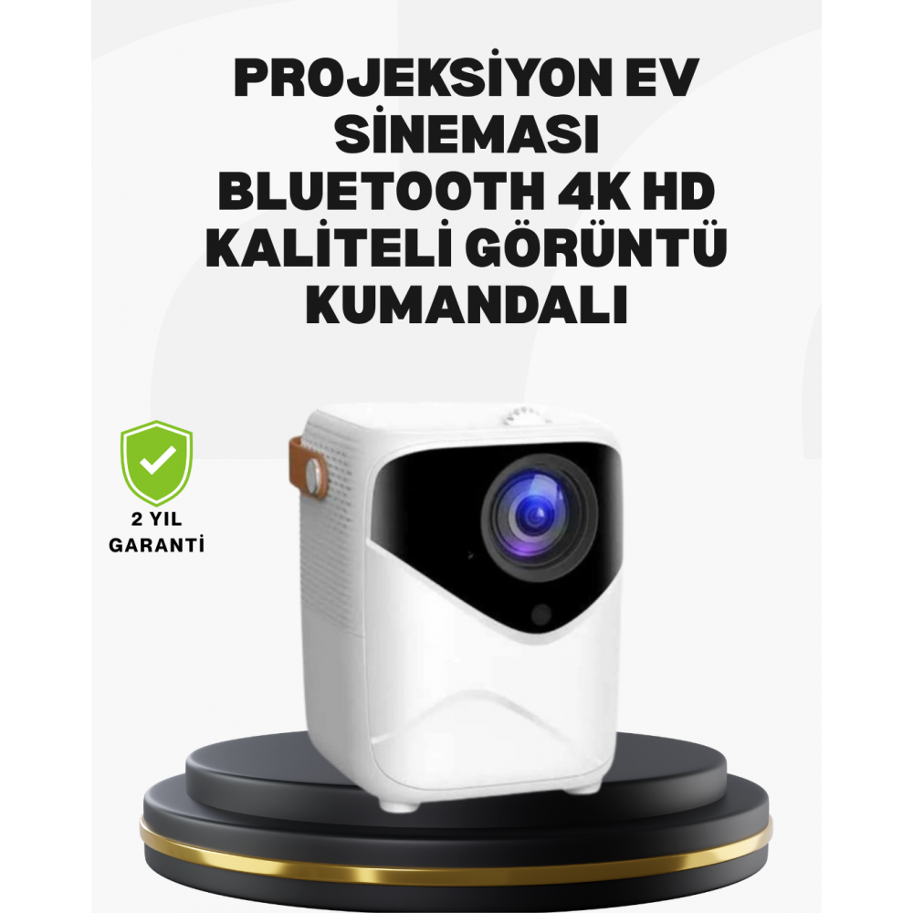 50 inç TV Deneyimli Projektör – Yakın Mesafede Geniş Görüntü