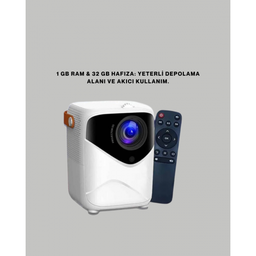 50 inç TV Deneyimli Projektör – Yakın Mesafede Geniş Görüntü