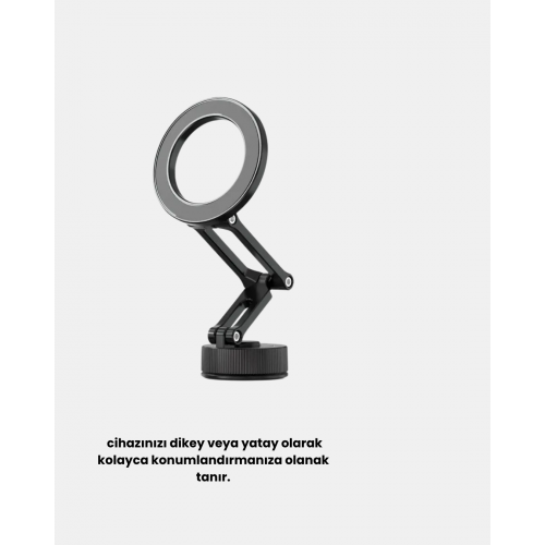 360° Dönebilen Katlanır Manyetik Araç Telefon Tutucu – MagSafe Uyumlu Kompakt ve Şık Tasarım 360° Dönebilen Katlanır Manyetik Araç Telefon Tutucu – MagSafe Uyumlu Kompakt ve Şık Tasarım