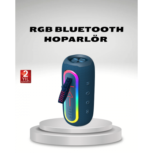 Taşınabilir Mini Bluetooth Hoparlör Güçlü Ses ve Şık Kırmızı Tasarım