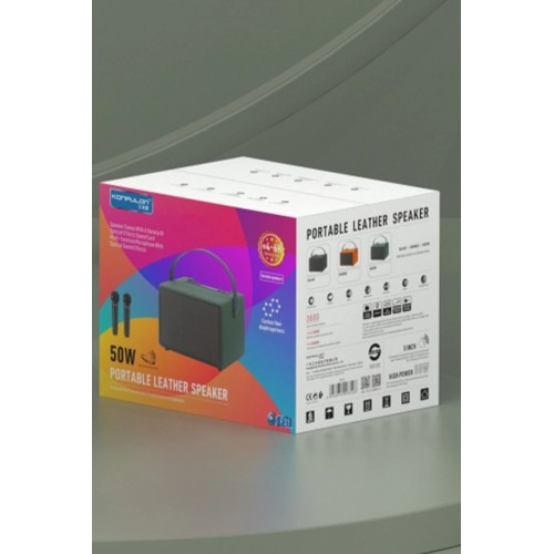 F31 50W Sürücülü 2 Adet Mikrofonlu BT 5.2 Kablosuz Hoparlör - Yeşil-(5796) F31 50W Sürücülü 2 Adet Mikrofonlu BT 5.2 Kablosuz Hoparlör - Yeşil-(5796)