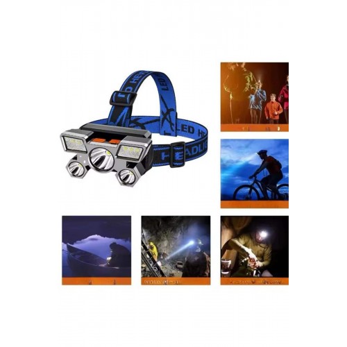 Kafa Lambası 800 Lümen 4 Mod Yüksek Işık Flaşörlü Şarjlı Led Lamba Kafa Lambası 800 Lümen 4 Mod Yüksek Işık Flaşörlü Şarjlı Led Lamba