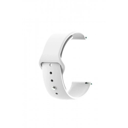 Huawei GT4 41mm 18mm Klasik Kordon - Beyaz-(5796)