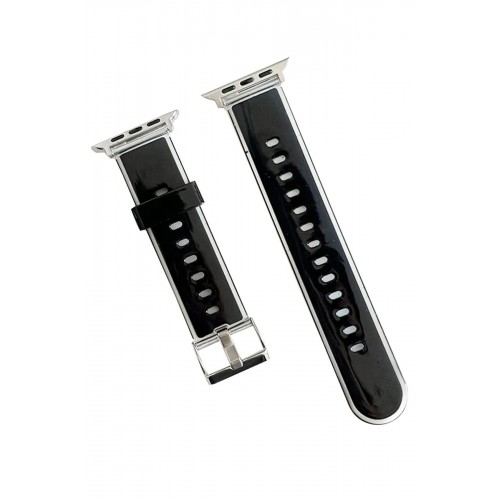 Watch 45mm Jelly Silikon Kordon - Siyah-(5796)