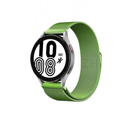 Samsung Galaxy Watch 4 Metal Mıknatıslı Kordon - Yeşil-(5796)