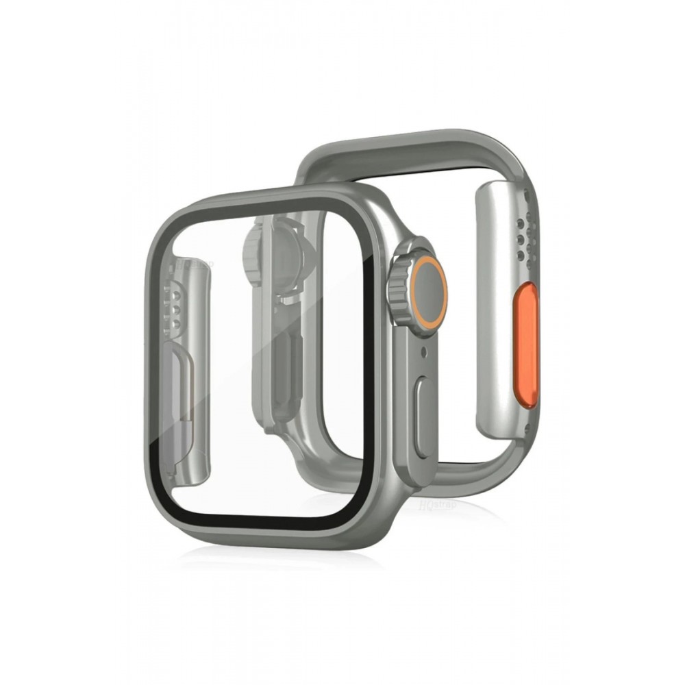 Apple Watch 45mm Watch 49mm Kasa Dönüştürücü ve Ekran Koruyucu - Yıldız Işığı-(5796)