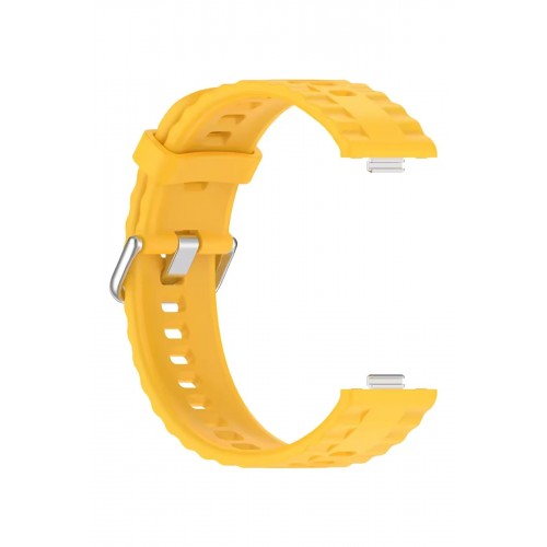 Huawei Watch Fit 3 Klasik Kordon - Sarı-(5796)