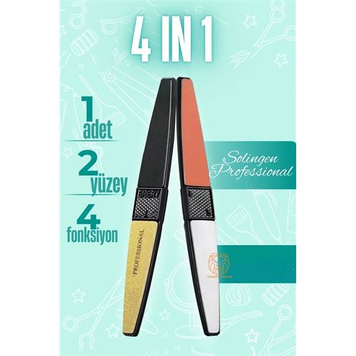 Turk 4 Fonksiyon Tırnak Törpü ve Parlatma Solingen