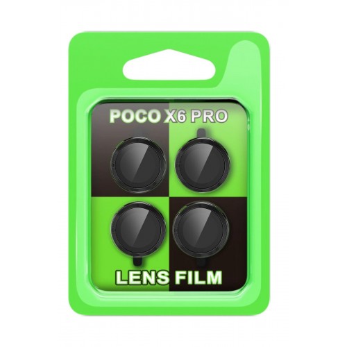 Xiaomi Poco X6 Pro Raze Metal Kamera Lens - Siyah-(5796)