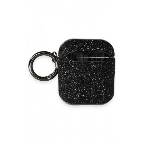 Airpods 2 (2.nesil) Spell Simli Kılıf - Siyah-(5796)