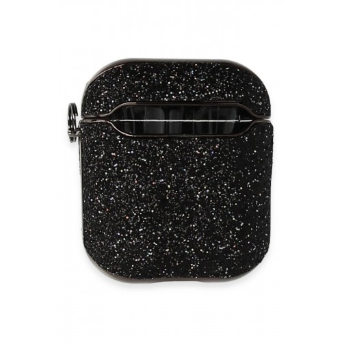 Airpods 2 (2.nesil) Spell Simli Kılıf - Siyah-(5796)
