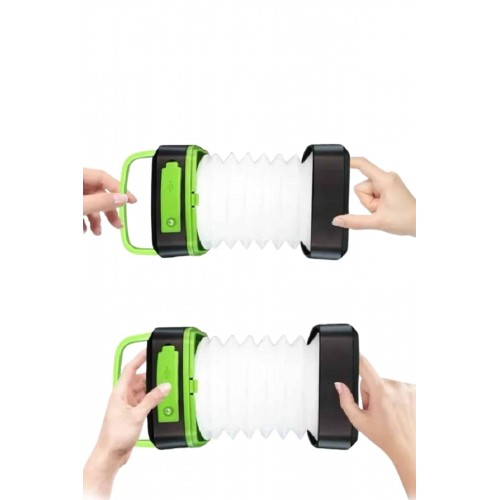 Katlanabilir Kamp Lambası Akordiyon Lamba Şarjlı 3 Kademeli Solar