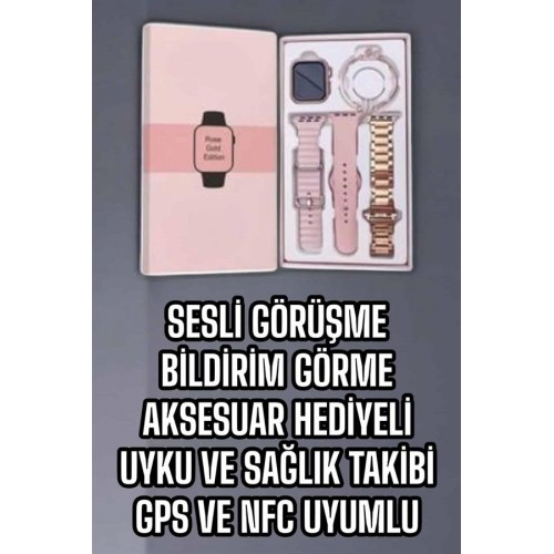 Akıllı Saat Bluetooth Bağlantılı Aksesuar Hediyeli GPS Takibi