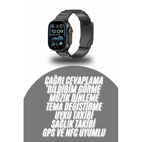 Akıllı Saat Arama Konuşma GPS ve NFC Özelliği 3 Kordonlu Amoled Ekran Akıllı Saat Arama Konuşma GPS ve NFC Özelliği 3 Kordonlu Amoled Ekran