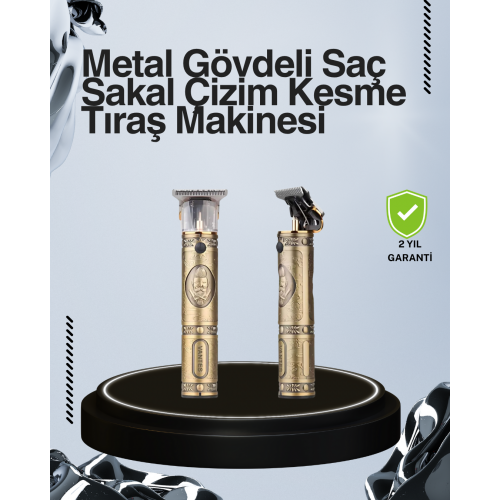 Kompakt Tasarımlı Uzun Pil Ömürlü Saç Sakal Kesme Makinesi