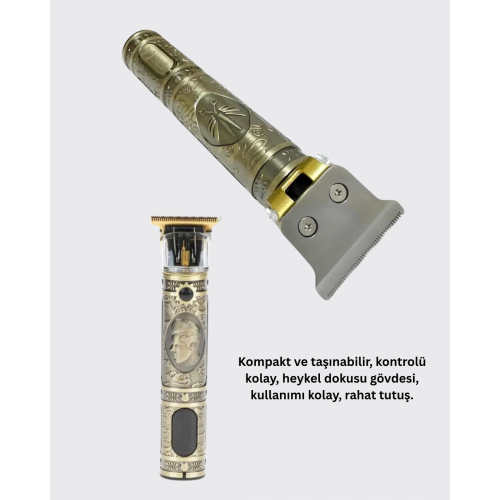 Kompakt Tasarımlı Uzun Pil Ömürlü Saç Sakal Kesme Makinesi Kompakt Tasarımlı Uzun Pil Ömürlü Saç Sakal Kesme Makinesi