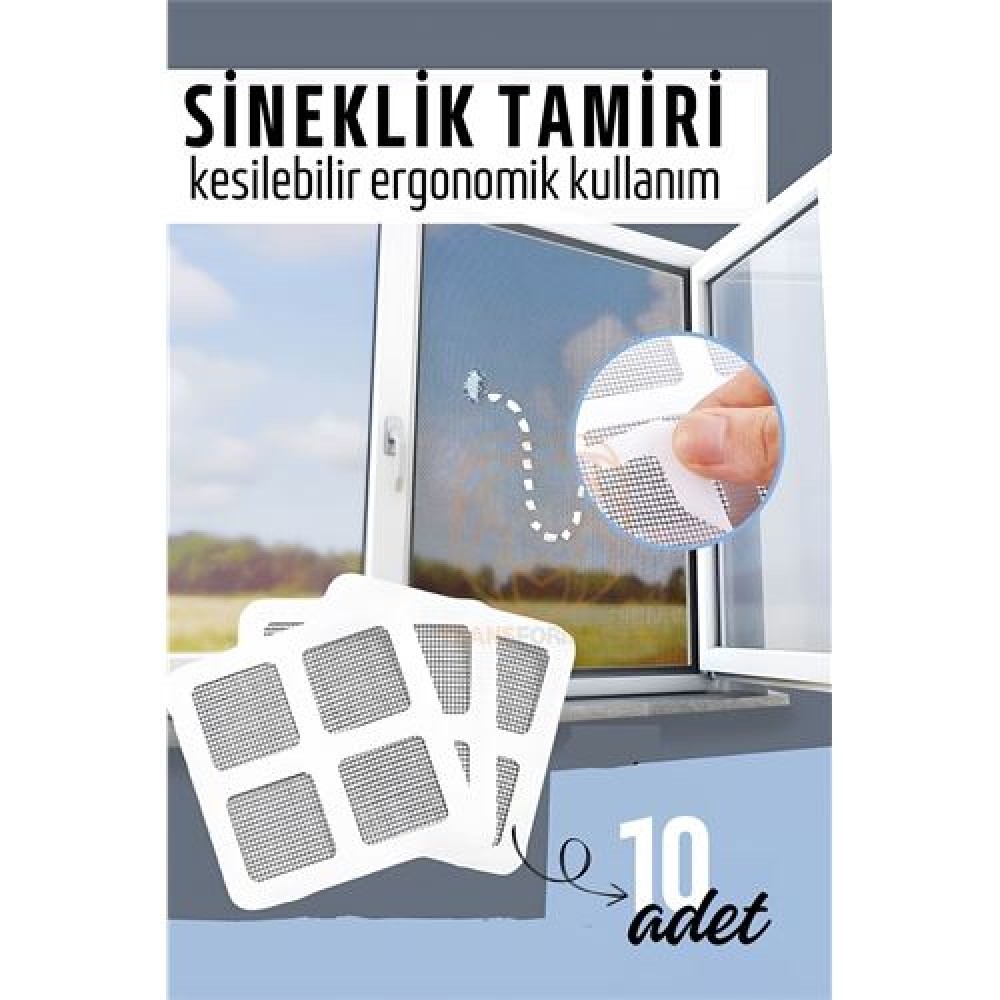 Turk Sineklik Tamir Bandı 10 ADET 10 x 10 cm