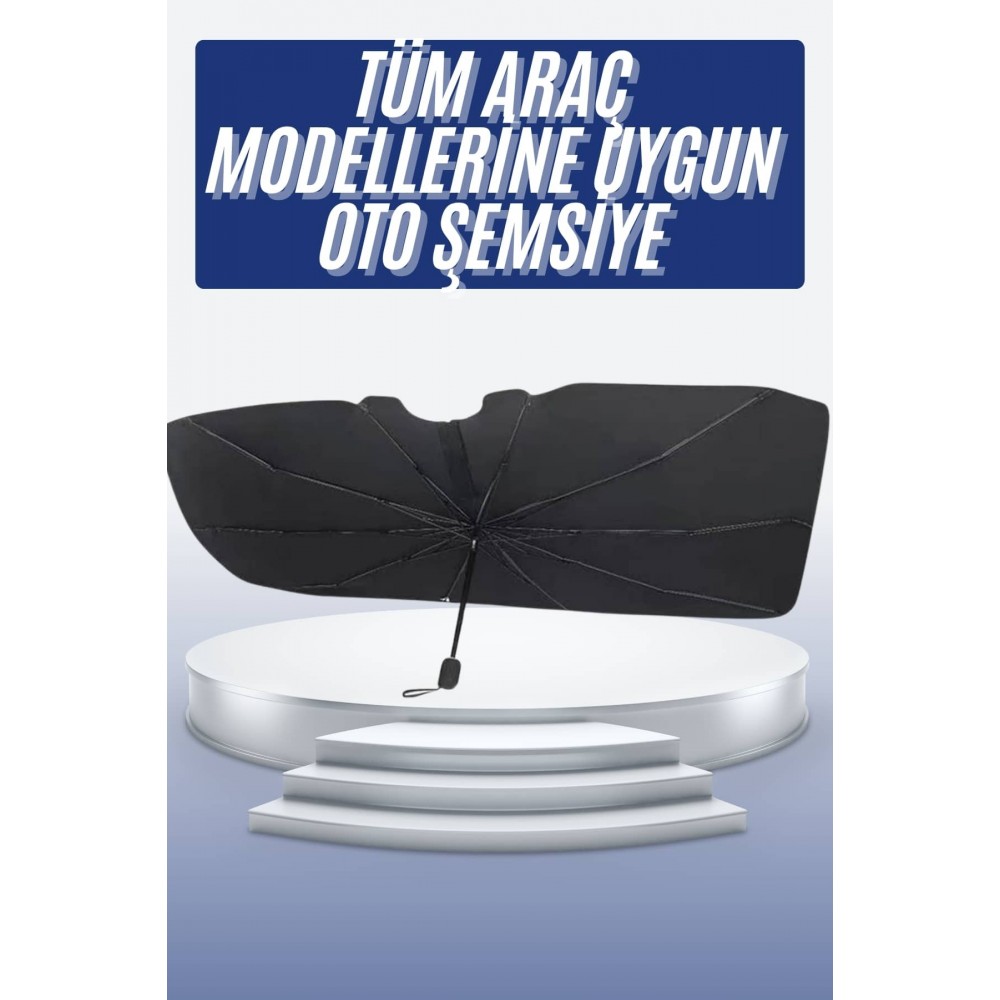 Oto Ön Cam Güneşliği Otomatik Katlanabilir Gölgelik Oto Cam Şemsiye