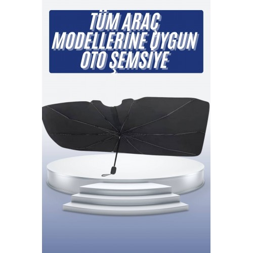 Oto Ön Cam Güneşliği Otomatik Katlanabilir Gölgelik Oto Cam Şemsiye