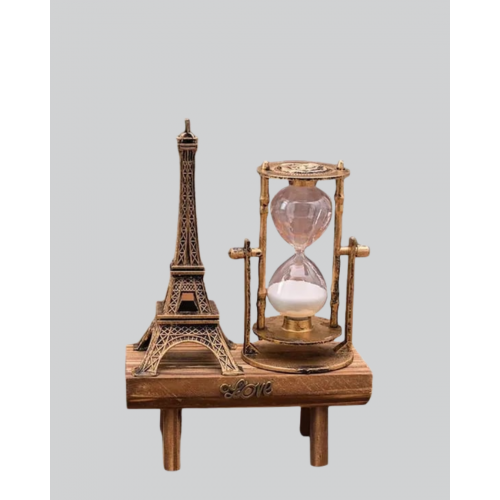 Ahşap Kum Saati – Vintage Tasarımlı Masa Dekoru Ahşap Kum Saati – Vintage Tasarımlı Masa Dekoru