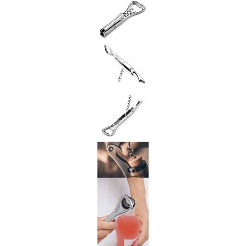 TurkTirbuşon ve Şişe Açacağı Paslanmaz Çelik