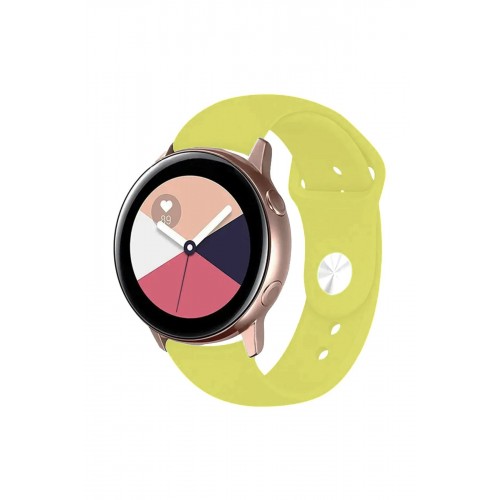 Watch 22mm Klasik Kordon - Sarı-(5796)