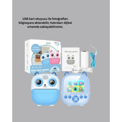 48MP Çocuk Kamera Oyun ve Müzik Destekli Termal Yazıcı