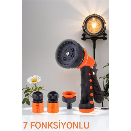 Turk Sulama Tabancası Seti 7 FONKSİYON 3 Aparatlı