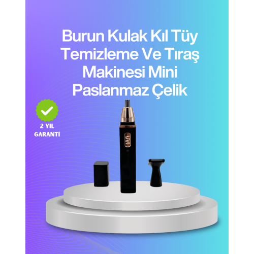 Sessiz çalışan tüy düzeltici burun ve kulak makinesi