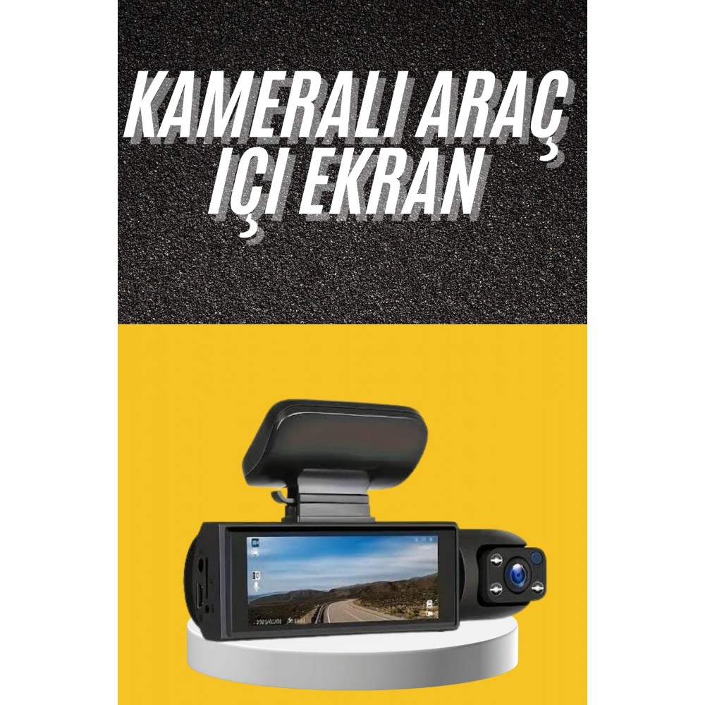 Sürüş Kamerası Video Kaydedici Hareket Algılama Gece Görüşlü