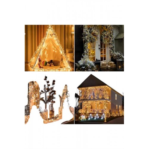 Led Işık 10 Metre Gün Işığı Parlak ve Doğal Ağaç Süsleme