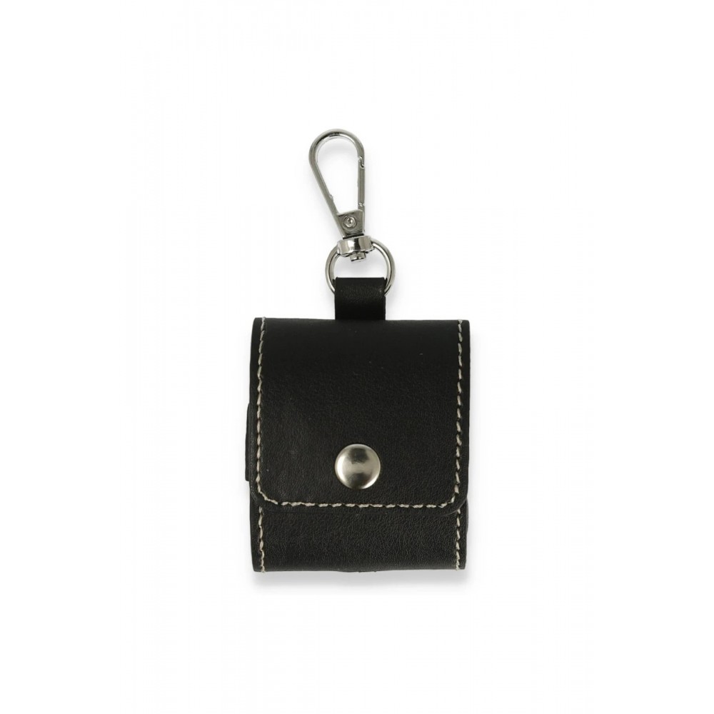 Airpods Pro (1.nesil) Askılı Kılıf - Siyah-(5796)