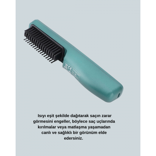 Kablosuz Saç Düzleştirici Tarak – 2600 mAh Şarjlı Model