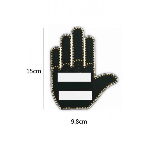 Uzaktan Kumandalı Araba Parmak Hareketi Işığı Parmak Işığı LED Araba Arka Pencere