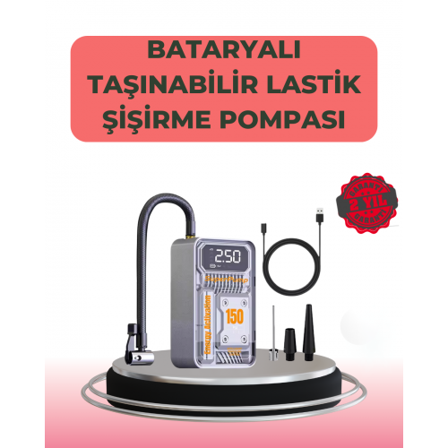 Çok Fonksiyonlu Araç Bisiklet Top Uyumlu Elektrikli Hava Pompası