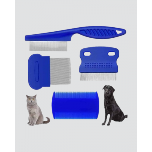 4’lü Kedi Köpek Tüy Temizleme Seti – Paslanmaz ÇelikErgonomik ve Uzun Ömürlü