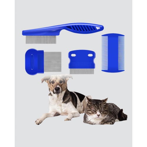 4’lü Kedi Köpek Tüy Temizleme Seti – Paslanmaz ÇelikErgonomik ve Uzun Ömürlü