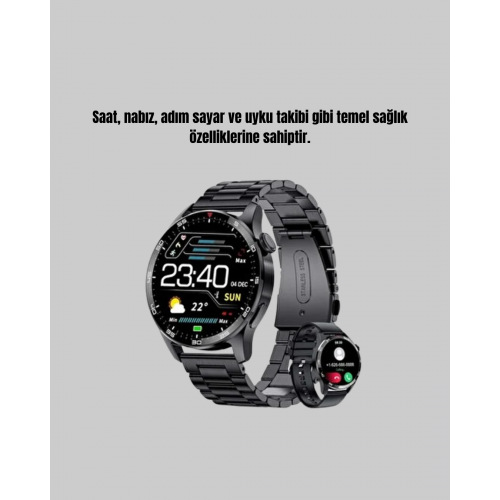 Bluetooth Akıllı Saat – Nabız Adım Sayar Uyku Takibi ve Spor Modlarıyla Akıllı Yaşam Asistanı