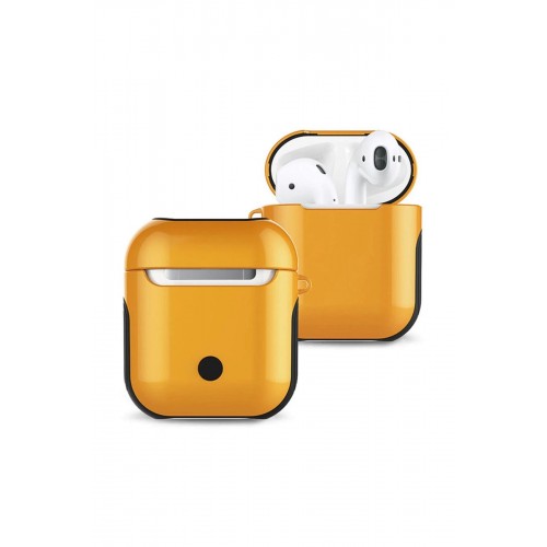 Airpods 2 (2.nesil) 3in1 Kılıf - Sarı-(5796)